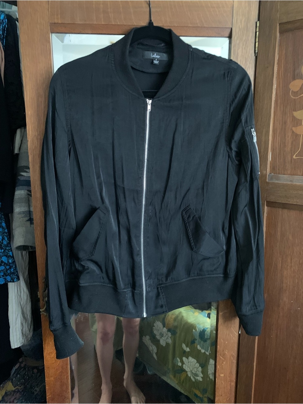 Lulu's Black Jacket with Branded Neck Label
